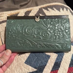 Patricia Nash - Sage Leather tooled wallet - new with tags